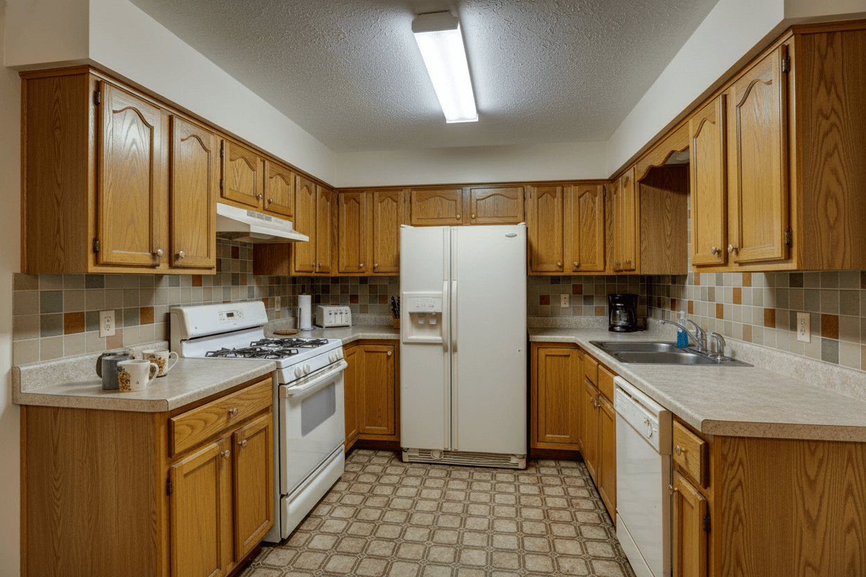 Modern Kitchen Transformation - Before